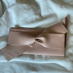 “A new day” bow wristlet clutch purse
